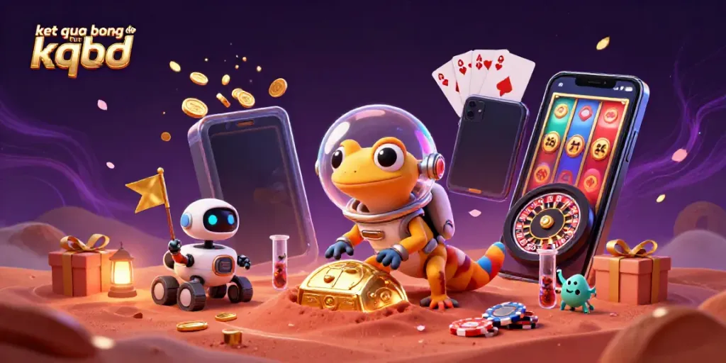 Experience the excitement with ket qua bong da truc tuyen kqbd showcasing Martian and casino elements.