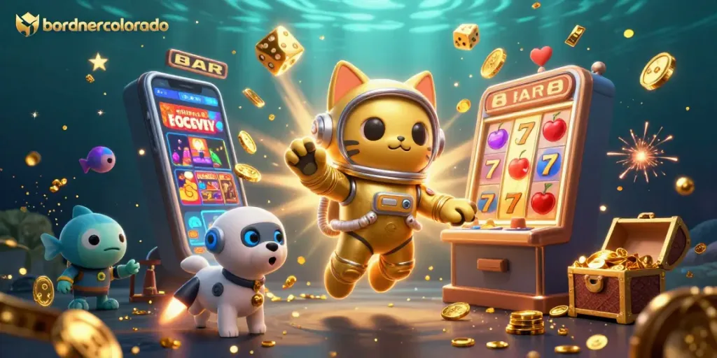 Experience bordnercolorado’s vibrant casino universe with thrilling jackpot symbols and characters.