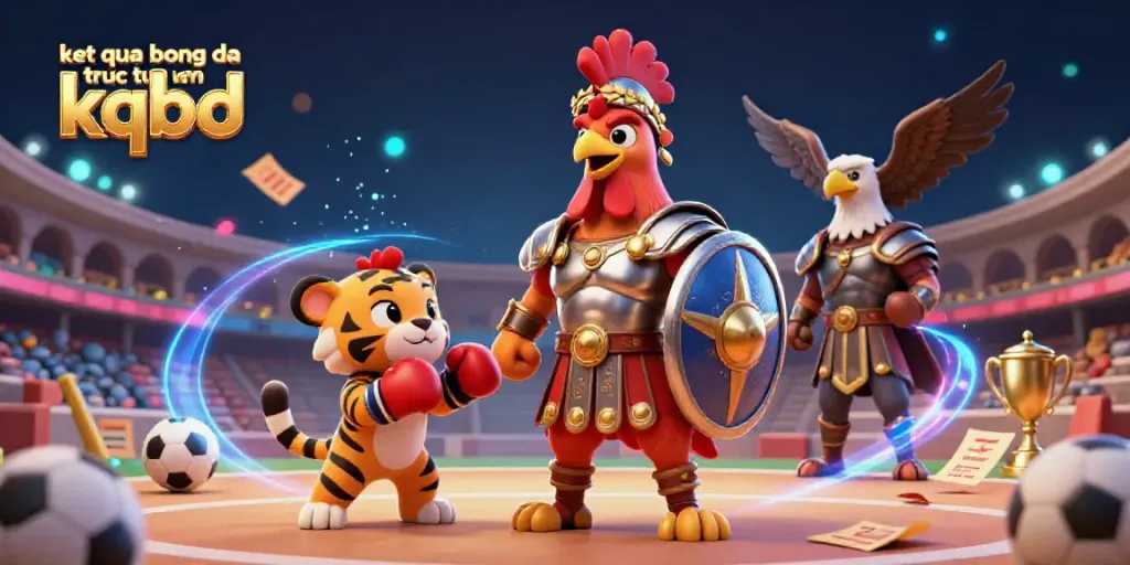 Experience ket qua bong da truc tuyen kqbd in action with a vibrant sports betting scene featuring engaging characters and dynamic elements.