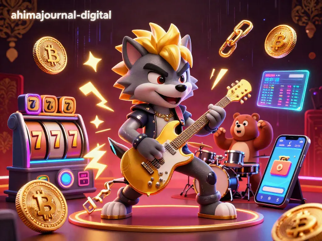 Experience the thrill of gambling at ahimajournal-digital with vibrant slot games and crypto elements.